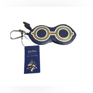Vera Bradley X Harry Potter eyeglass bag charm Navy and Gold Glasses coin purse